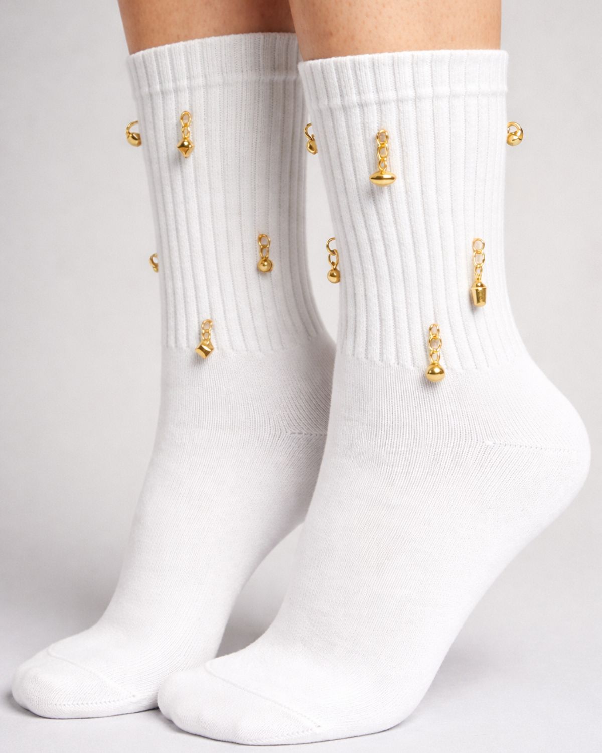 Gold Dangle Socks