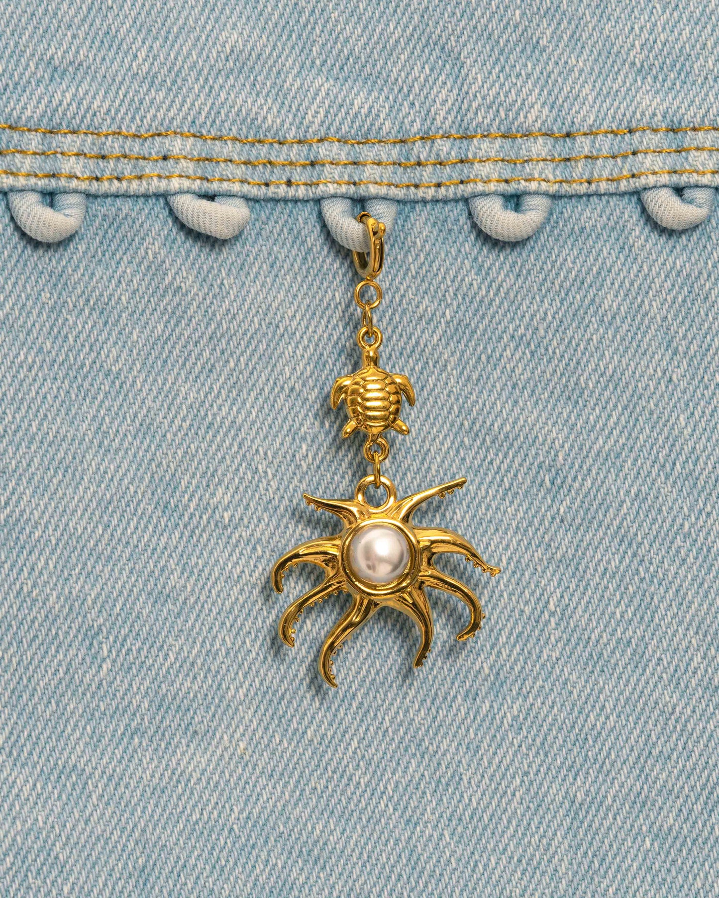 Pearl Sea Animal Charm