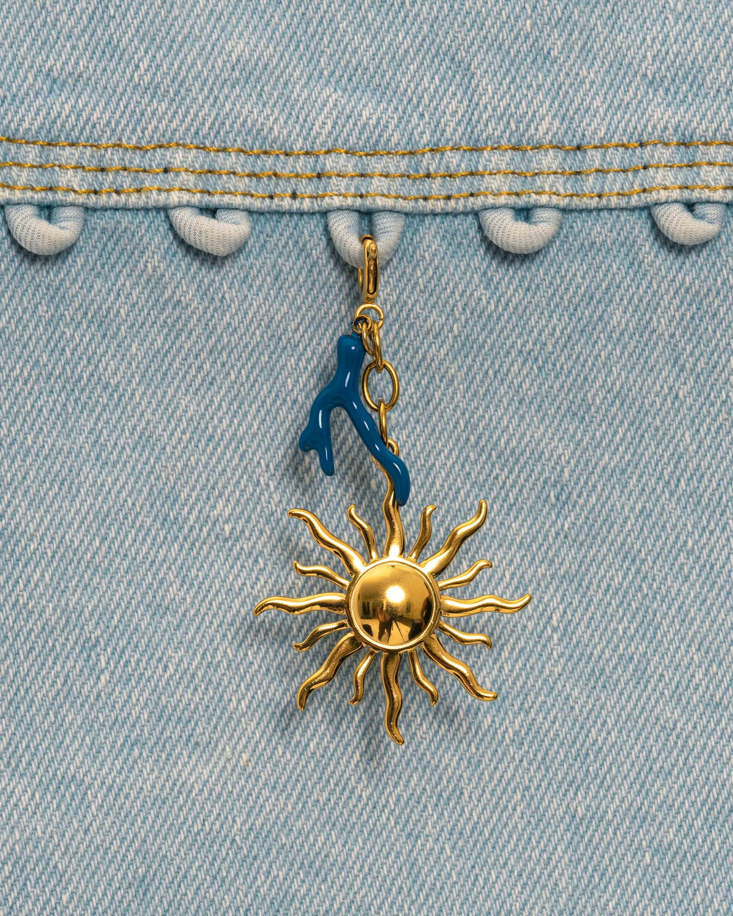 Blue Coral Charm