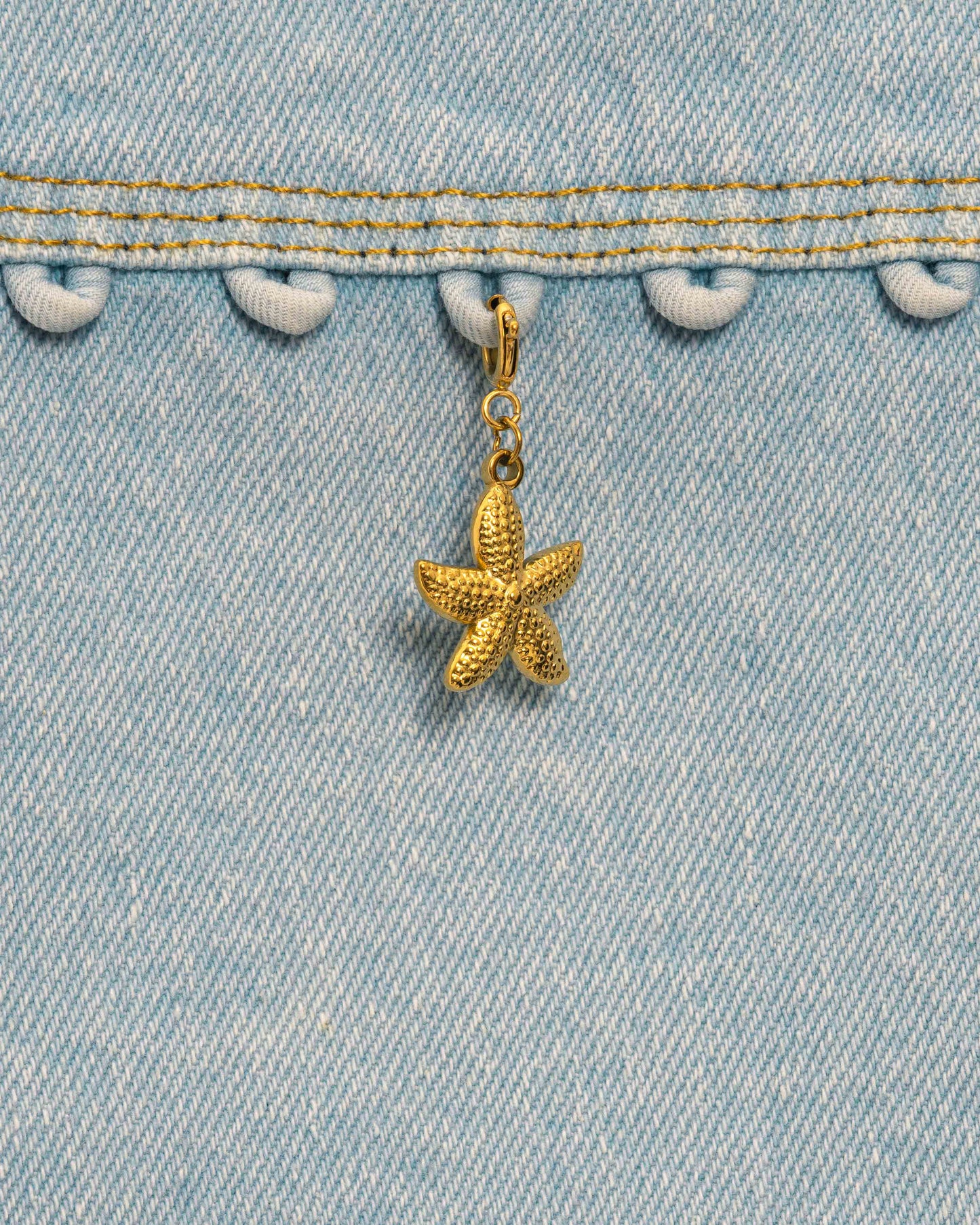 Golden Starfish Charm