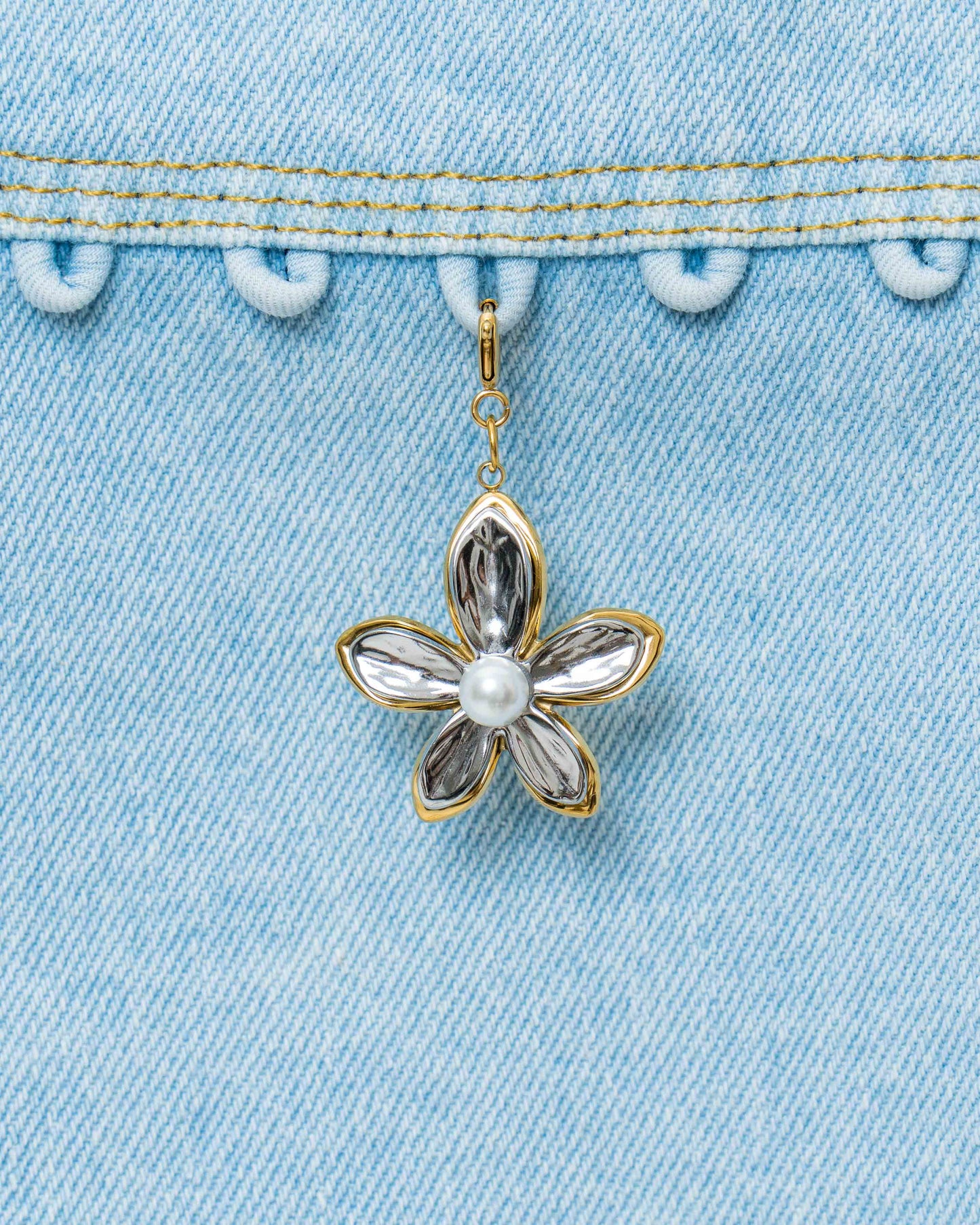 Pearl Flower Charm