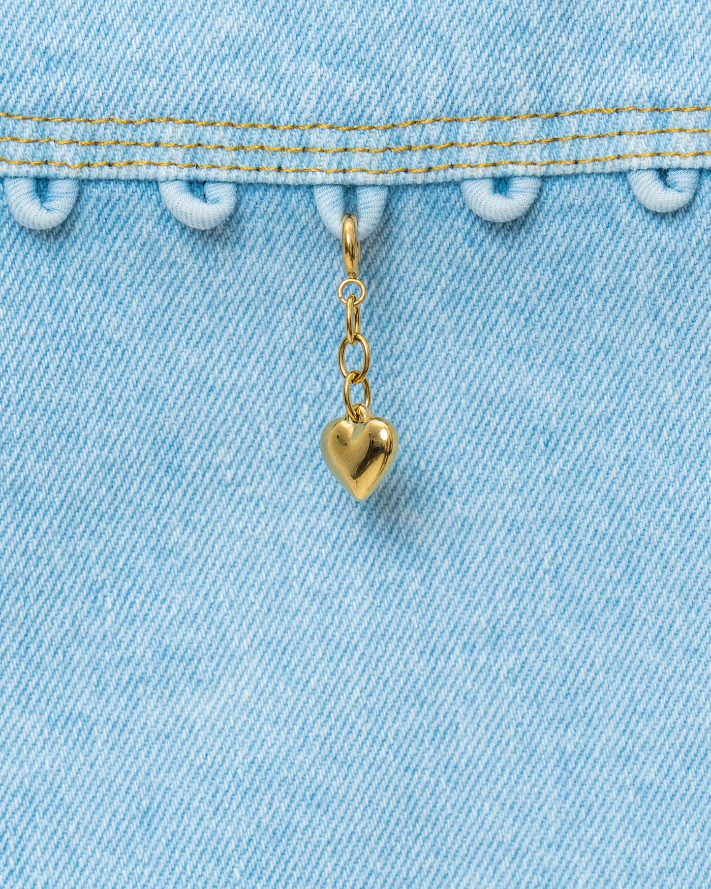 Golden Heart Charm