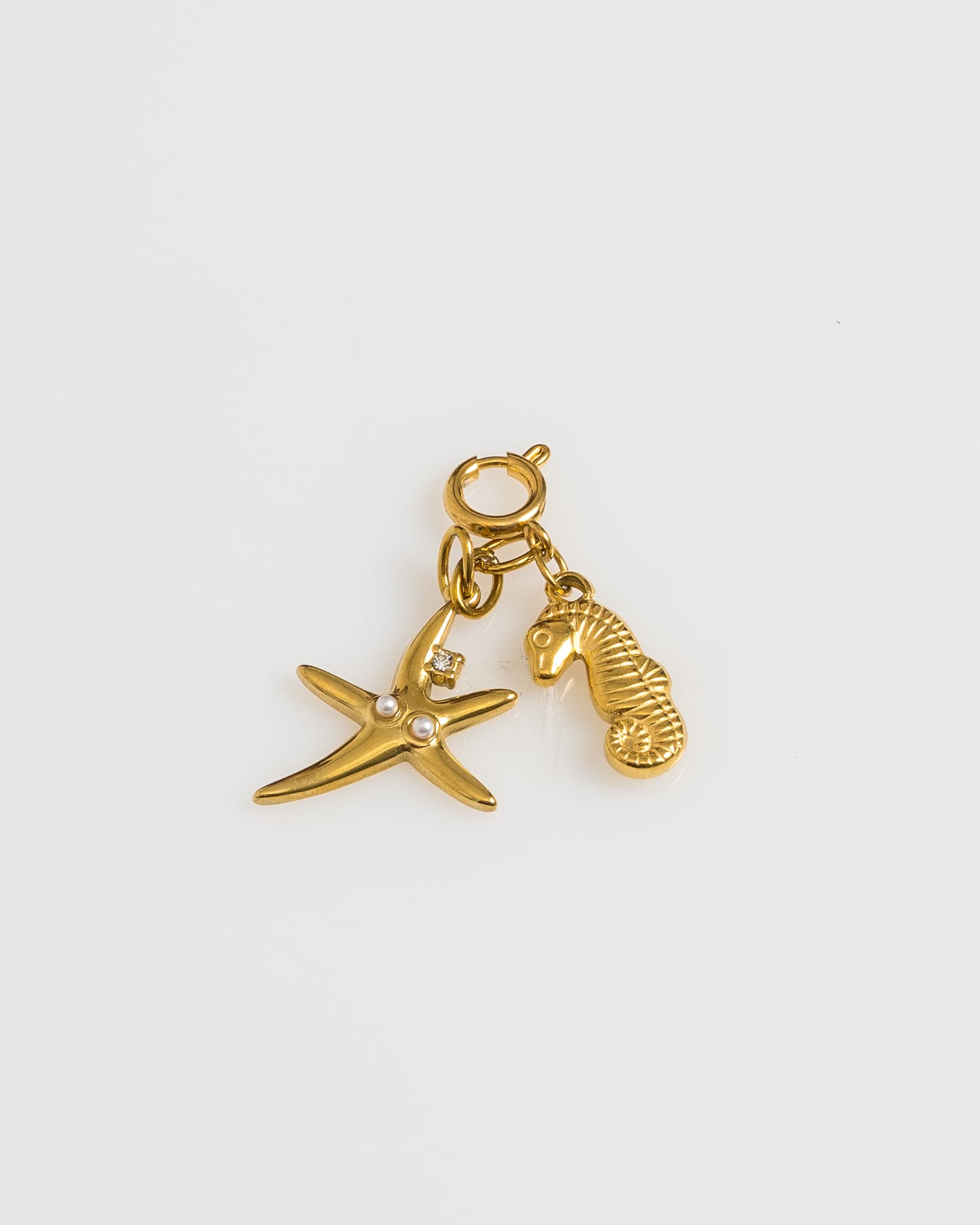 Golden Sea Stars Charm