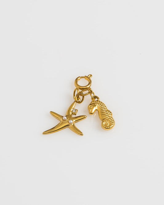 Golden Sea Stars Charm