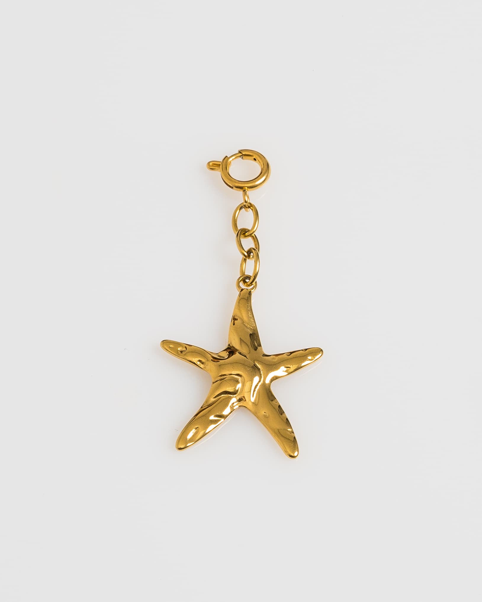 Golden Swirl Star Charm
