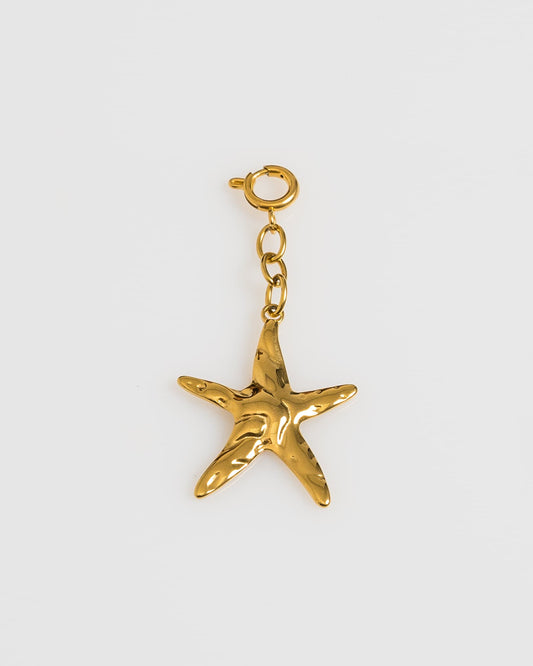 Golden Swirl Star Charm