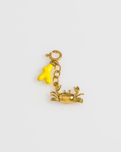 Yellow Crabby Day Charm