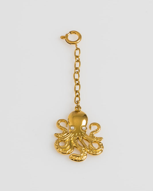Golden Octopus Charm