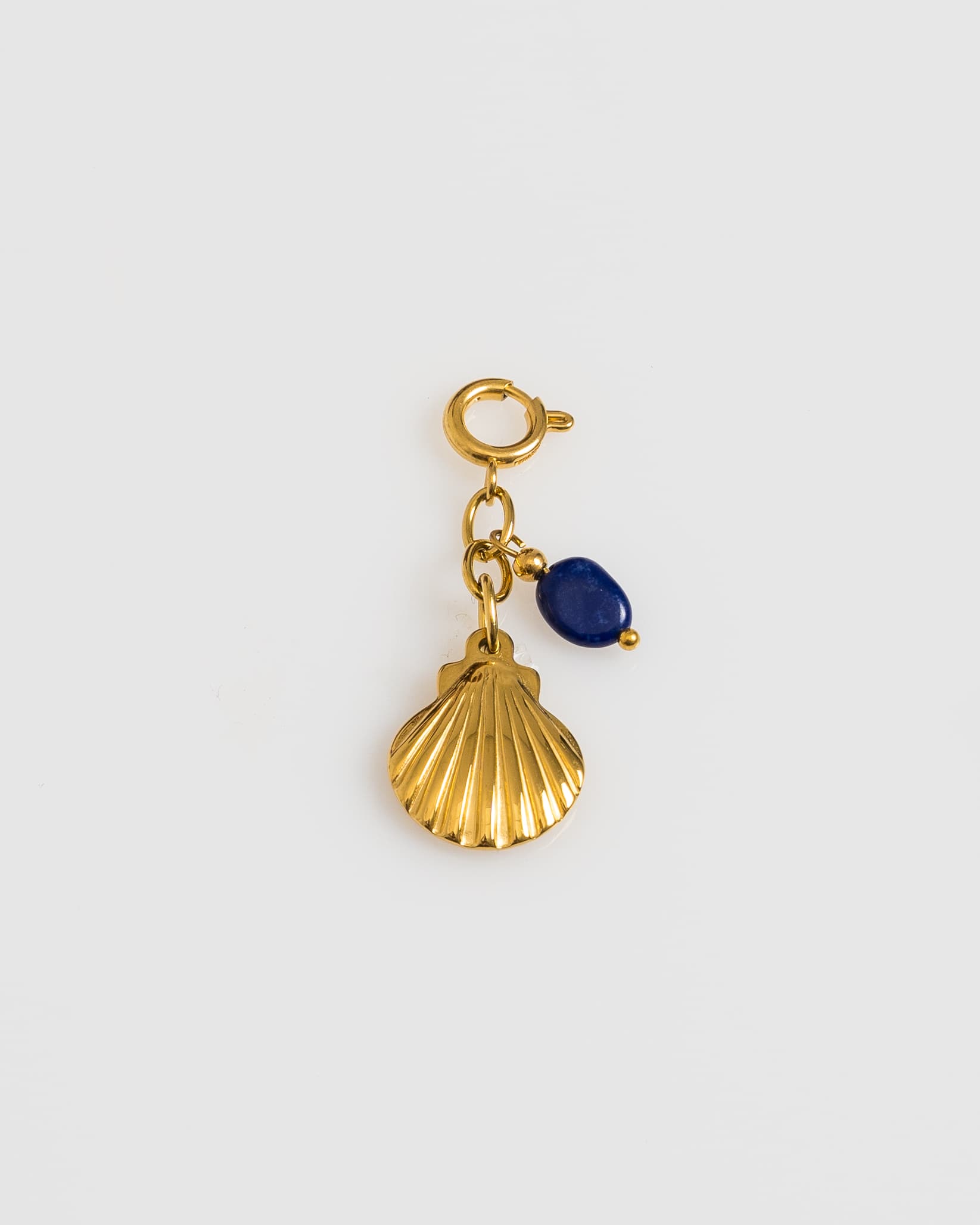 Blue Stone Shell Charm