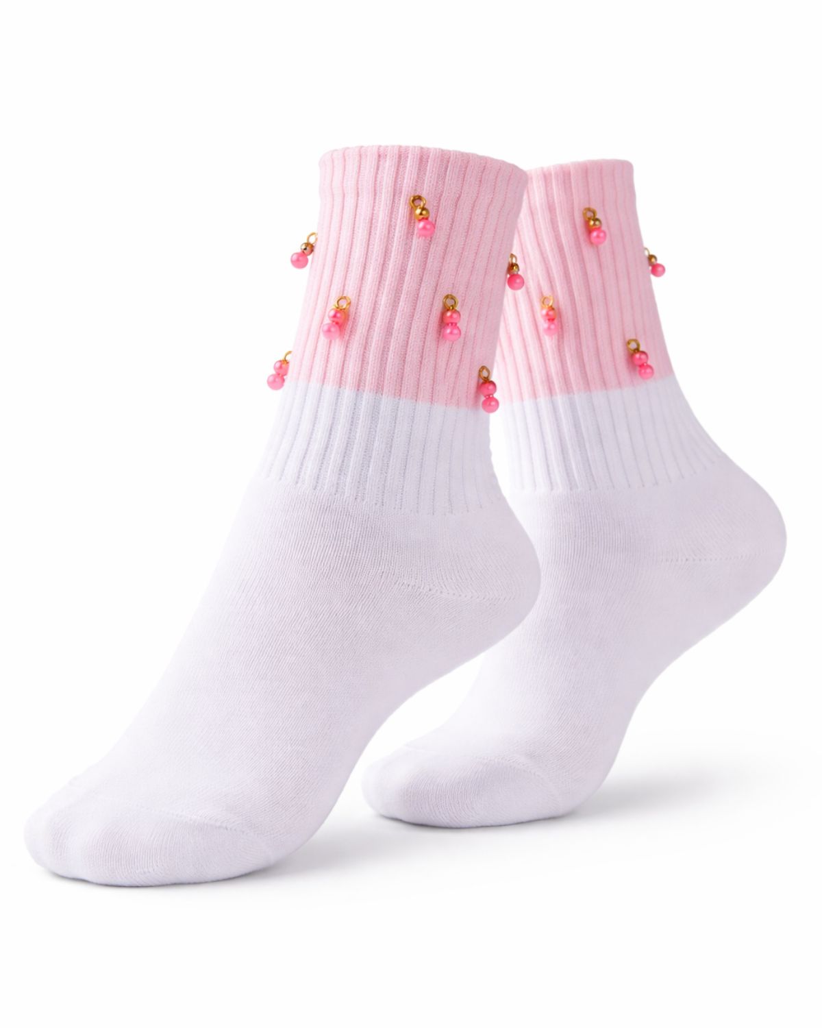 Beaded Charm Socks