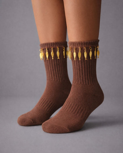 Fish Dangle Socks