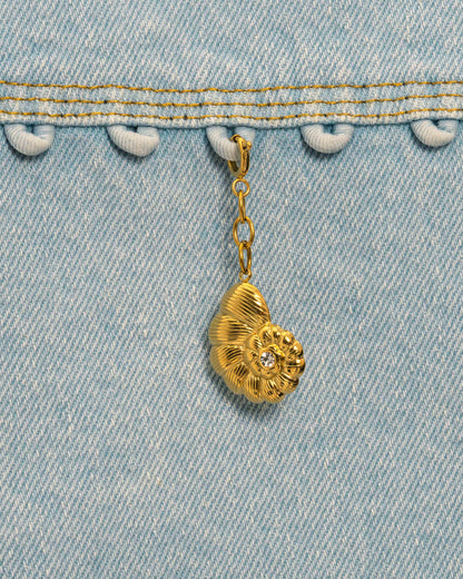 Floral Spiral Charm