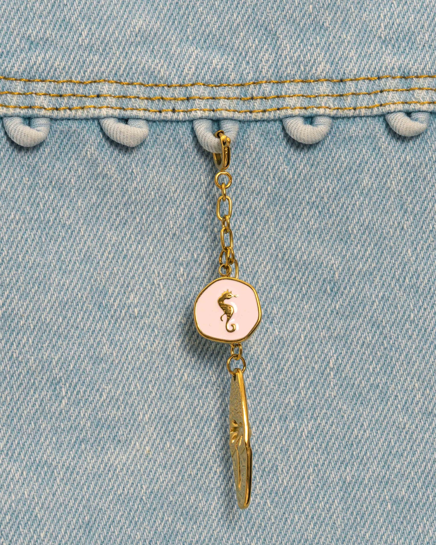 Pink Ocean Rider Charm