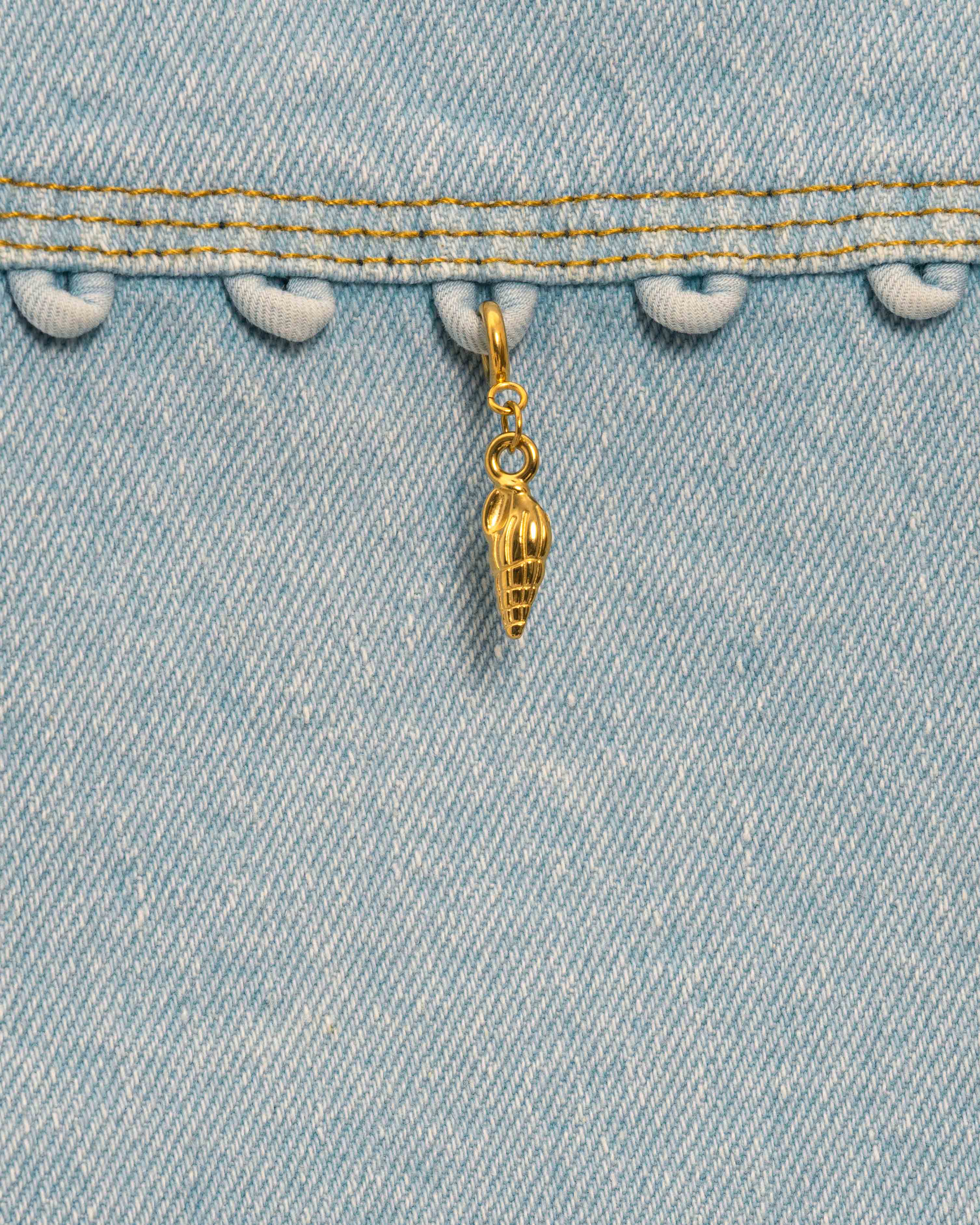 Golden Shell Charm