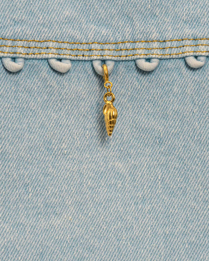 Golden Shell Charm