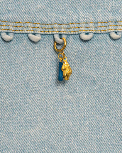 Blue Sea Branch Charm