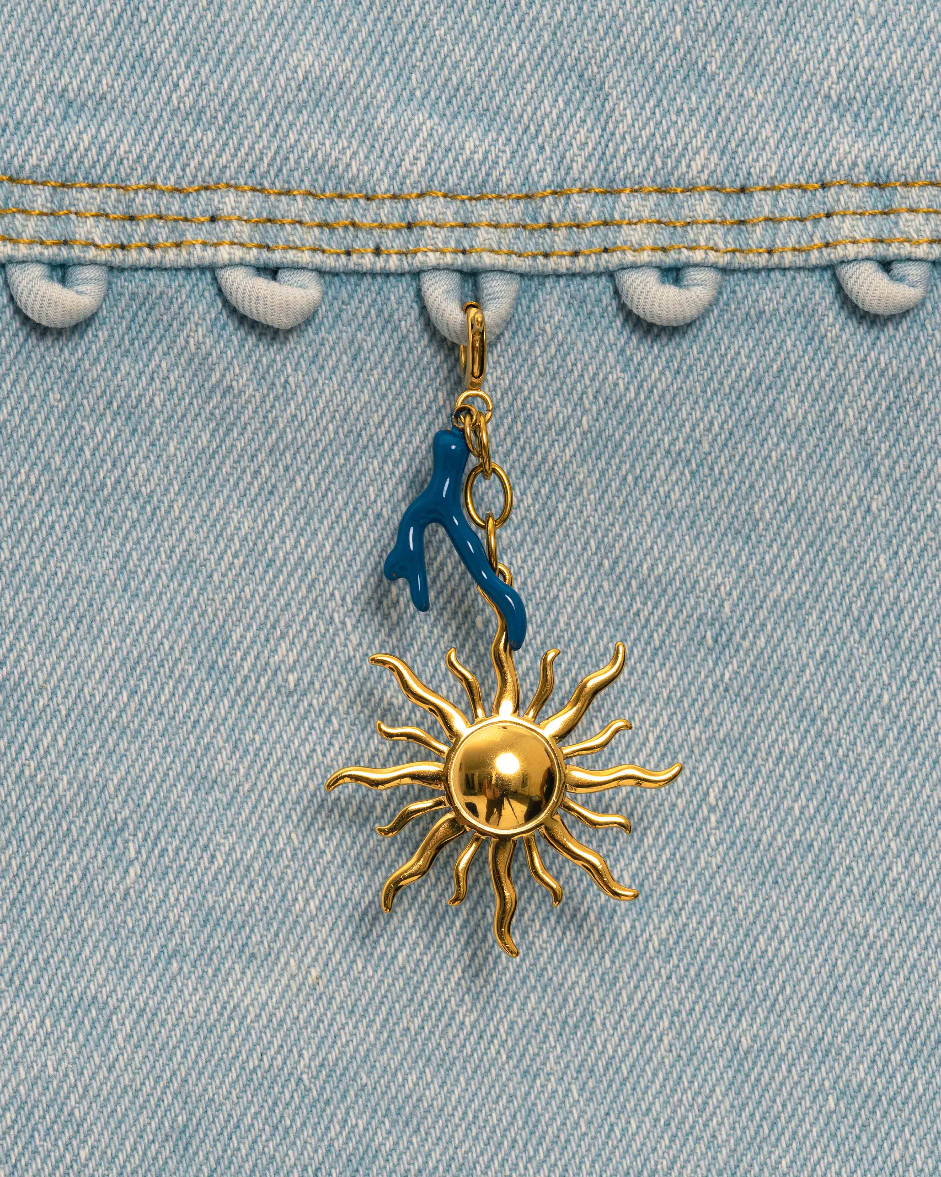 Blue Coral Charm