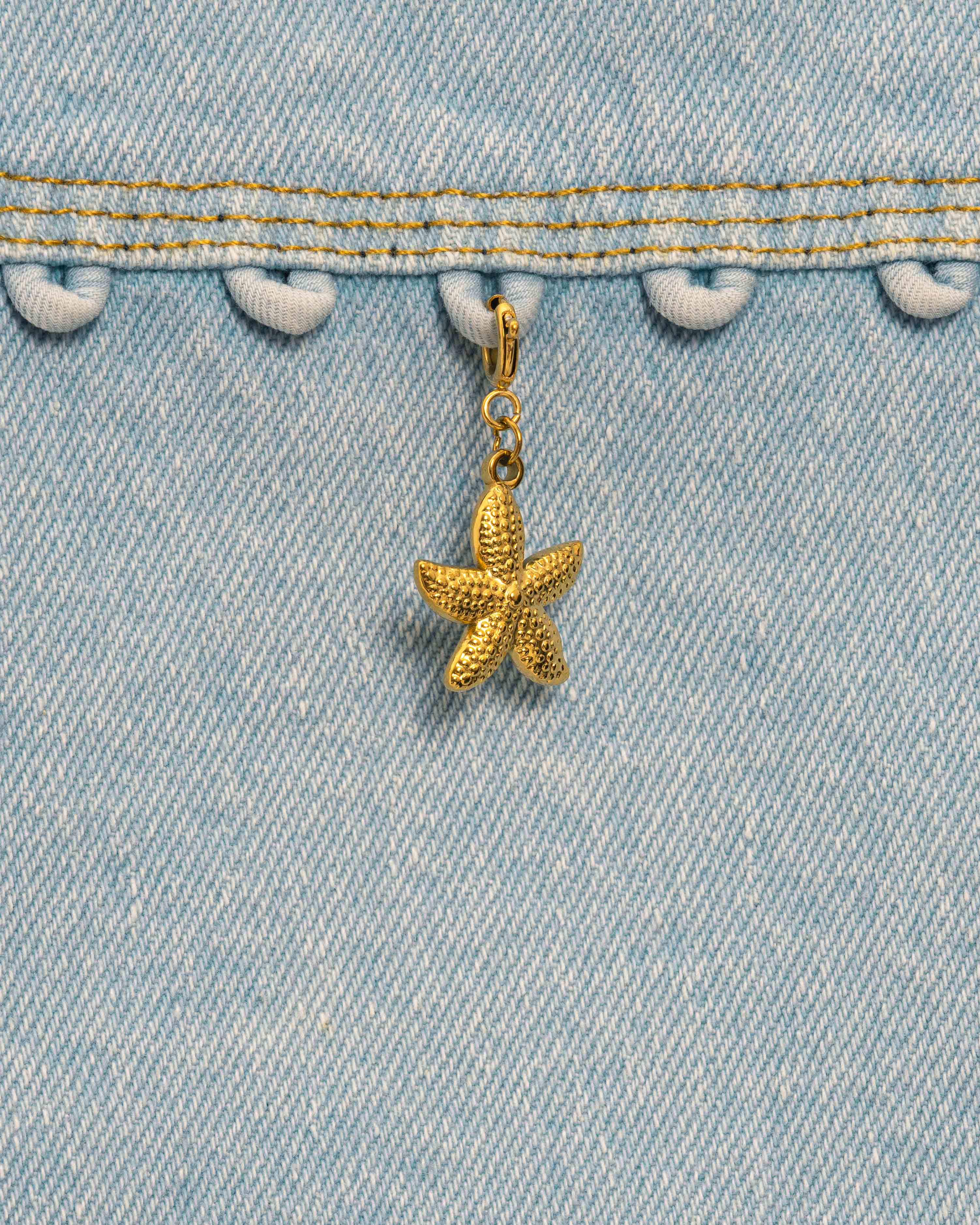 Golden Starfish Charm