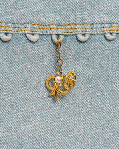 Pearl Wave Charm