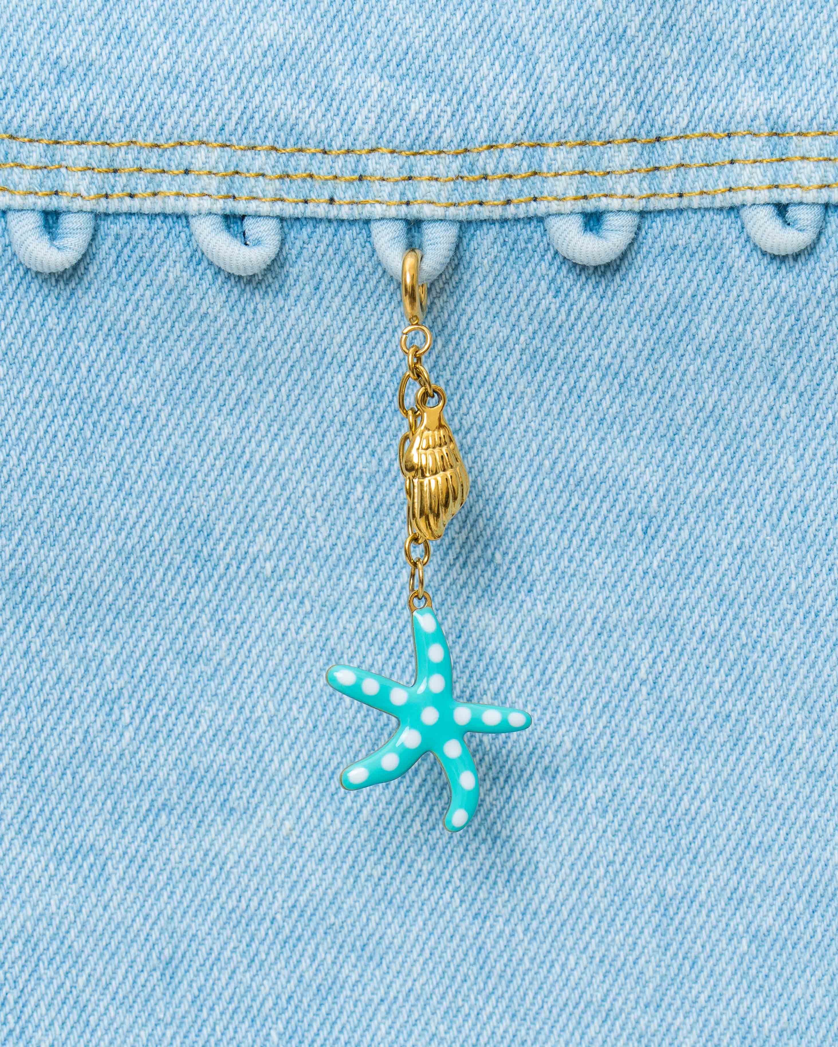 Green Starfish Charm