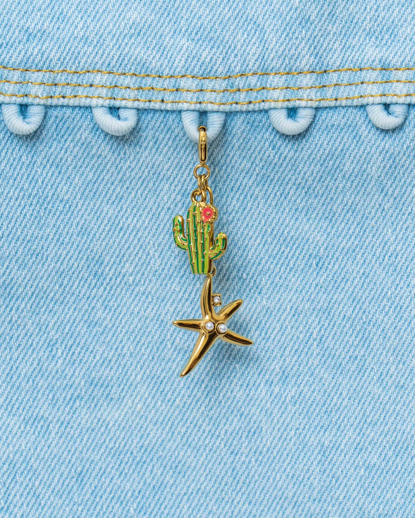Cactus Star Charm