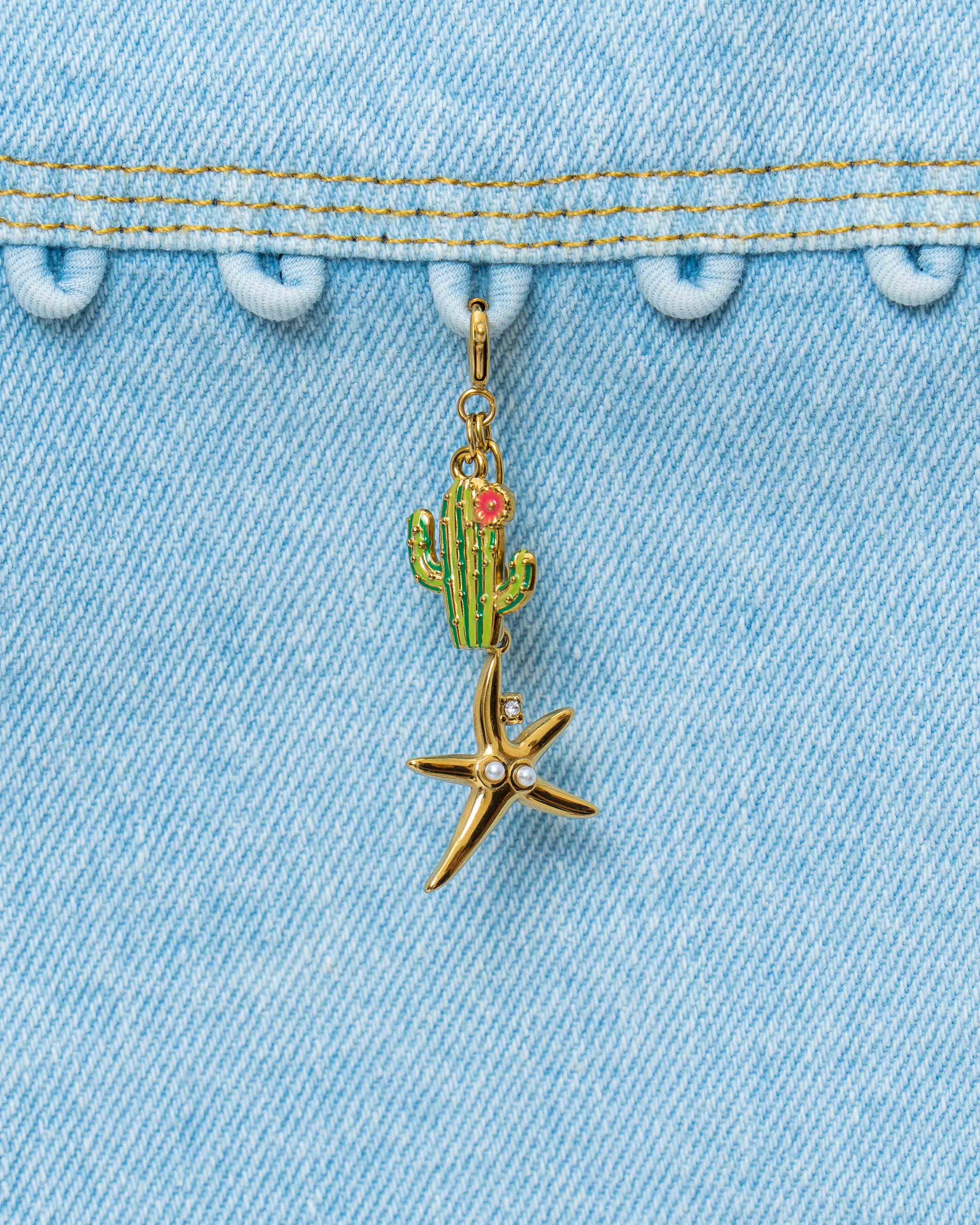 Cactus Star Charm