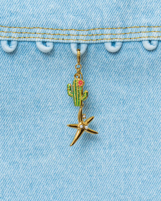 Cactus Star Charm