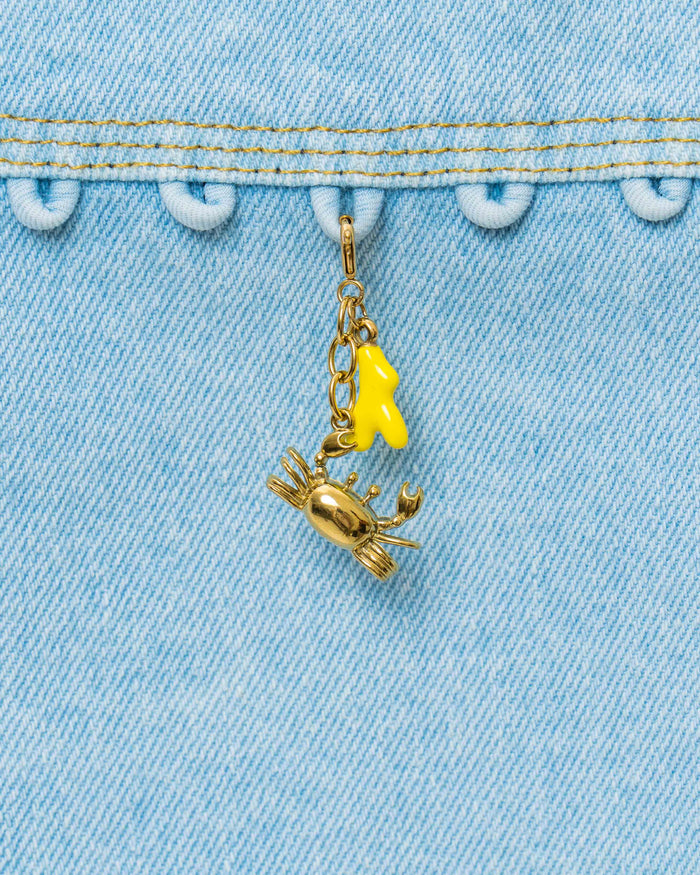 Yellow Crabby Day Charm