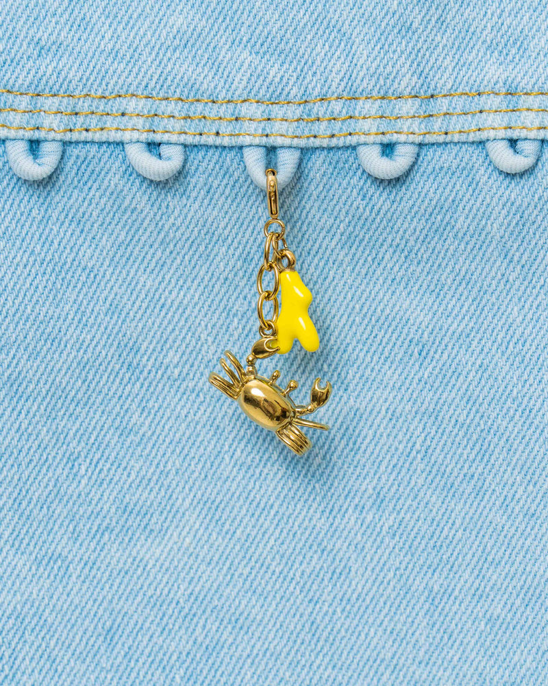 Yellow Crabby Day Charm