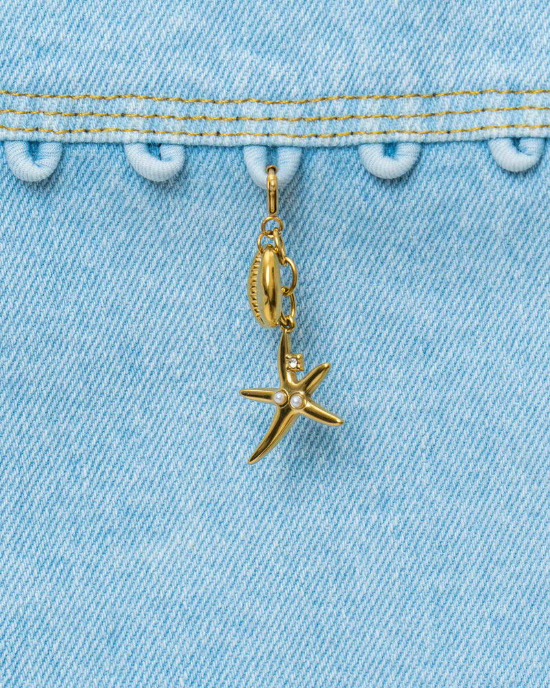 Shell Pearl Charm