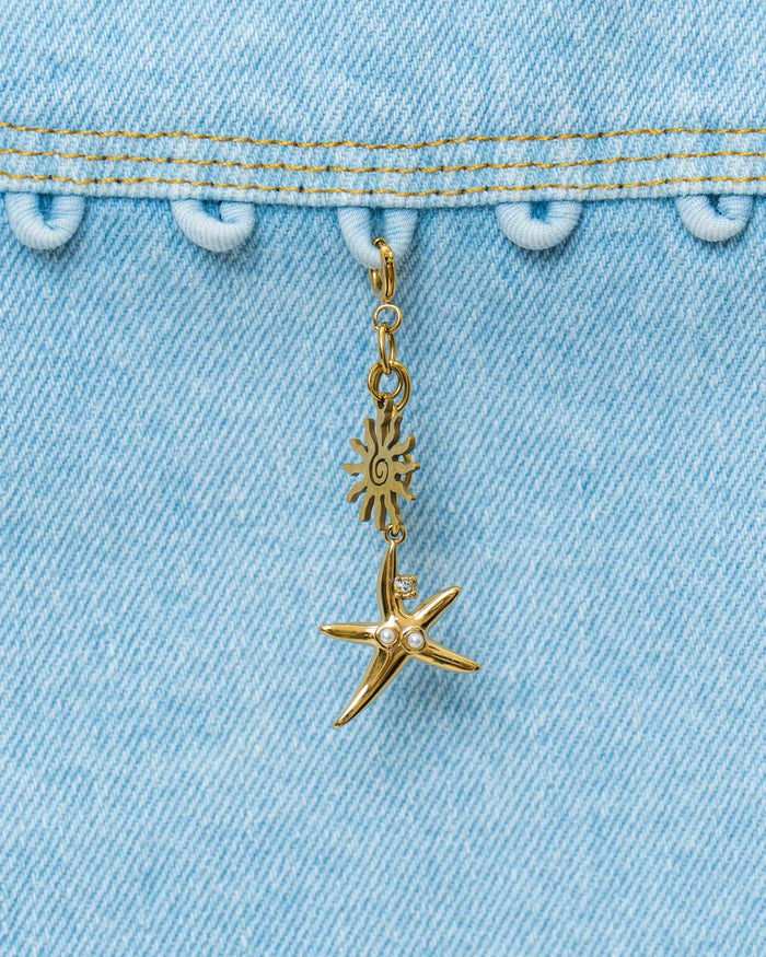 Pearly Sun Charm
