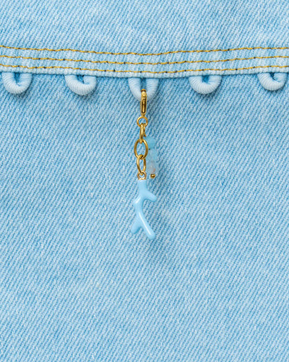 Sky Blue Coral Charm