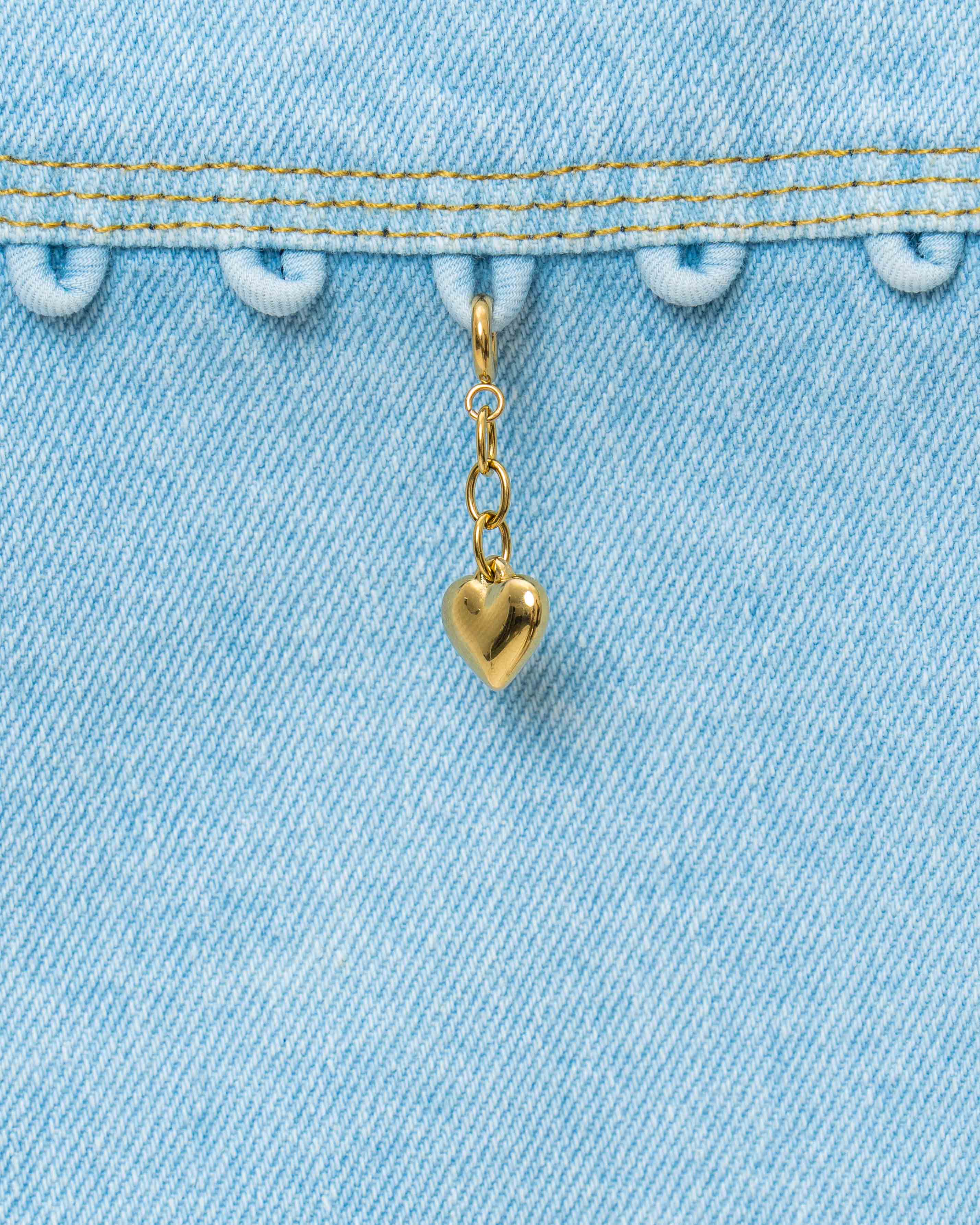 Golden Heart Charm