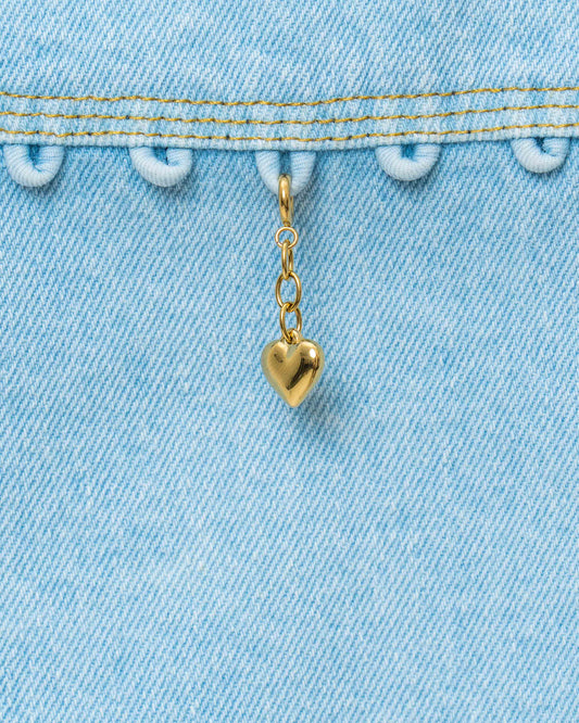 Golden Heart Charm