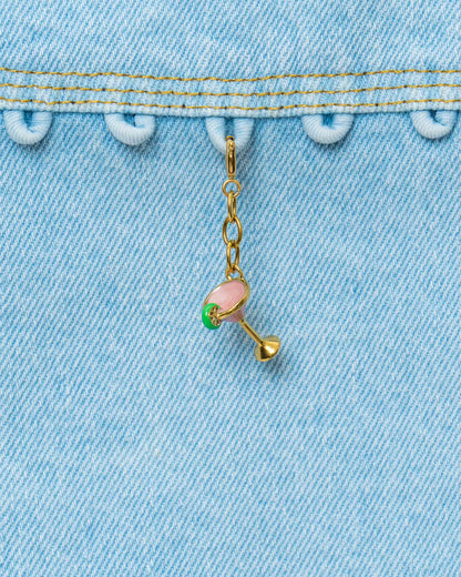 Pink Cocktail Charm