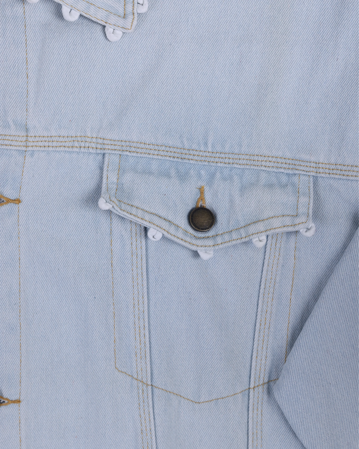 Oversized Denim Jacket +6 Charms